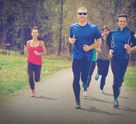 Люди на пробежке